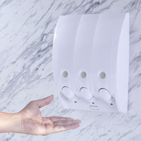 Hotel Dispenser with Non-Refillable Bottle - soap dispensers for shower